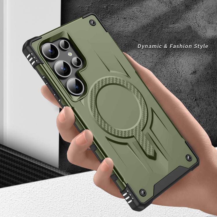 For Samsung Galaxy S25 Ultra 5G Straship MagSafe TPU Hybrid PC Phone Case