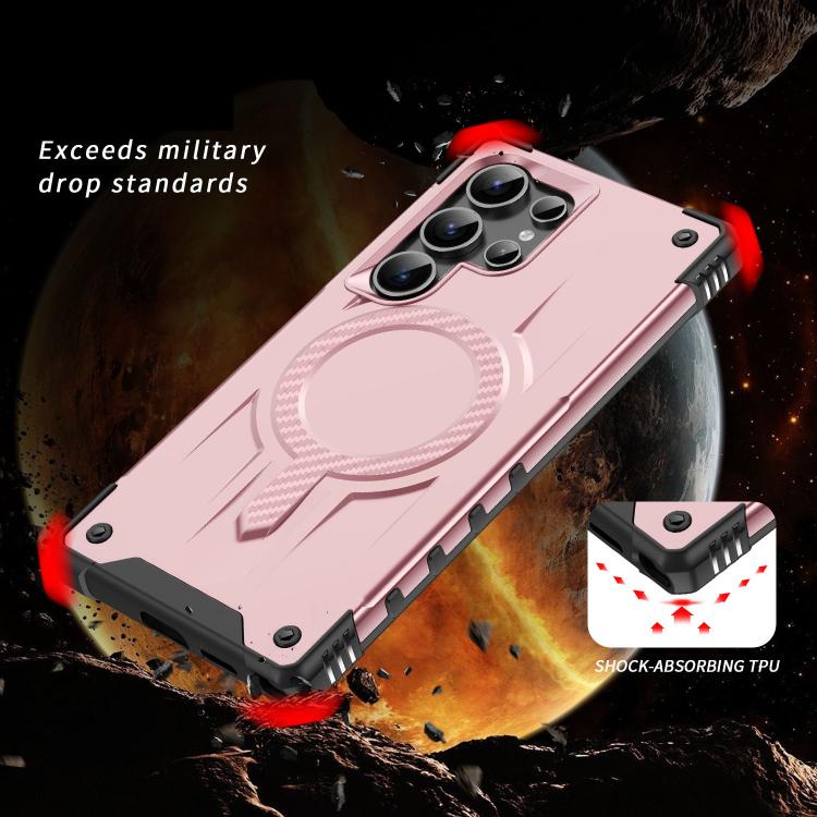 For Samsung Galaxy S25 Ultra 5G Straship MagSafe TPU Hybrid PC Phone Case