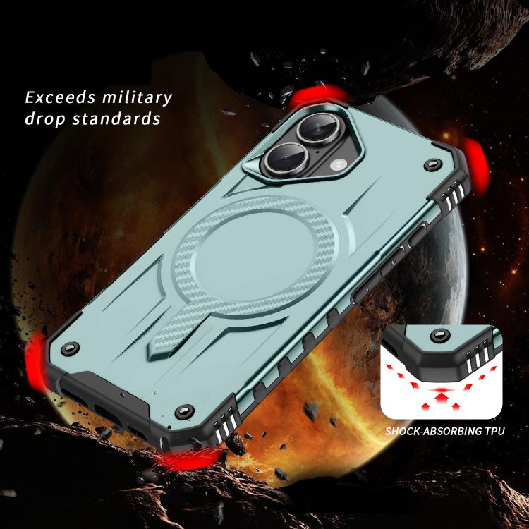 For iPhone 16 Straship MagSafe TPU Hybrid PC Phone Case