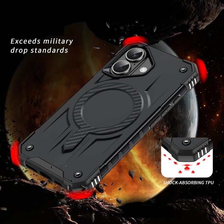 For iPhone 16 Straship MagSafe TPU Hybrid PC Phone Case