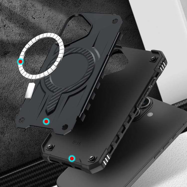 For iPhone 16 Straship MagSafe TPU Hybrid PC Phone Case