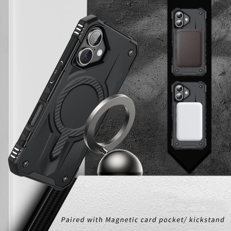 For iPhone 16 Straship MagSafe TPU Hybrid PC Phone Case