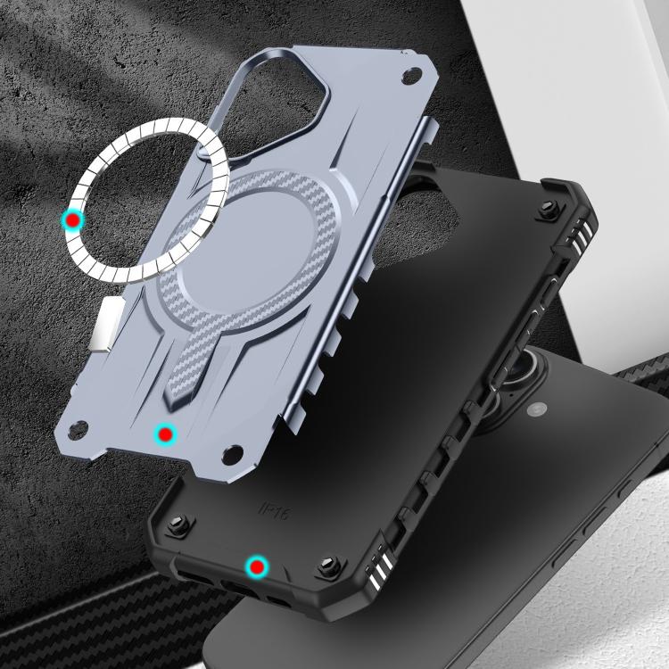 For iPhone 16 Straship MagSafe TPU Hybrid PC Phone Case