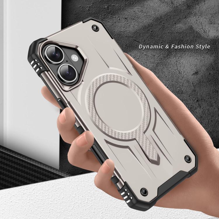 For iPhone 16 Straship MagSafe TPU Hybrid PC Phone Case