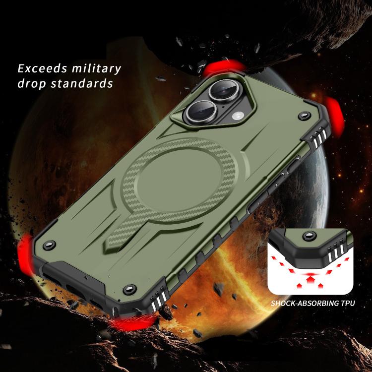 For iPhone 16 Straship MagSafe TPU Hybrid PC Phone Case