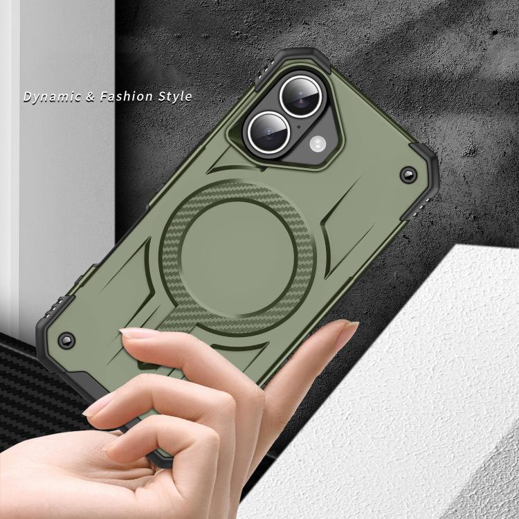 For iPhone 16 Straship MagSafe TPU Hybrid PC Phone Case