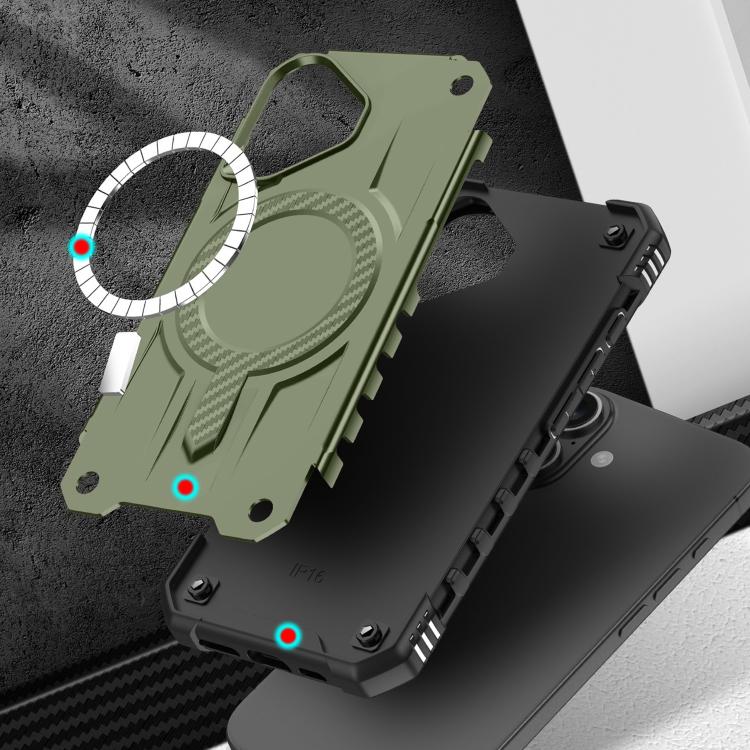 For iPhone 16 Straship MagSafe TPU Hybrid PC Phone Case
