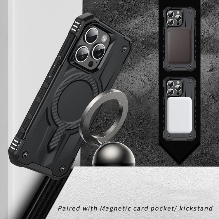 For iPhone 15 Pro Straship MagSafe TPU Hybrid PC Phone Case