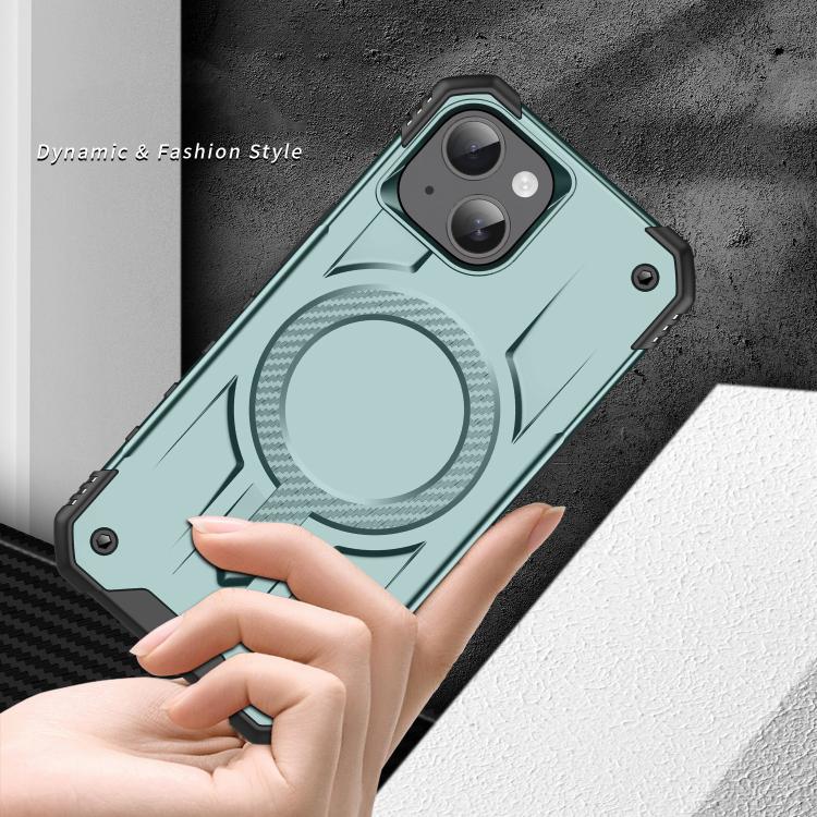 For iPhone 15 Plus Straship MagSafe TPU Hybrid PC Phone Case