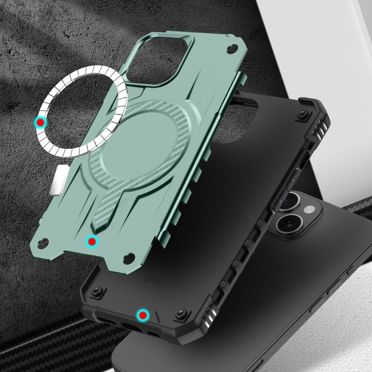 For iPhone 15 Plus Straship MagSafe TPU Hybrid PC Phone Case