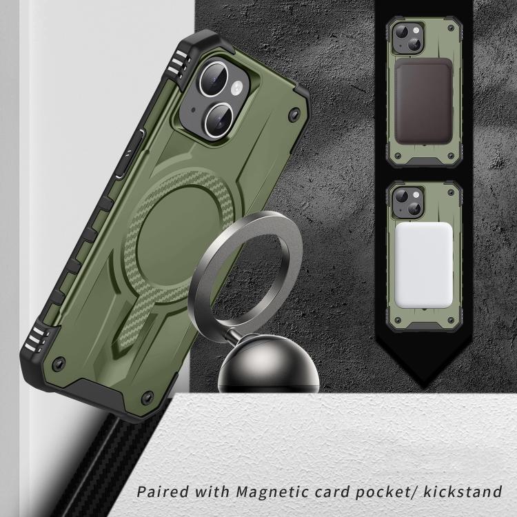 For iPhone 15 Plus Straship MagSafe TPU Hybrid PC Phone Case
