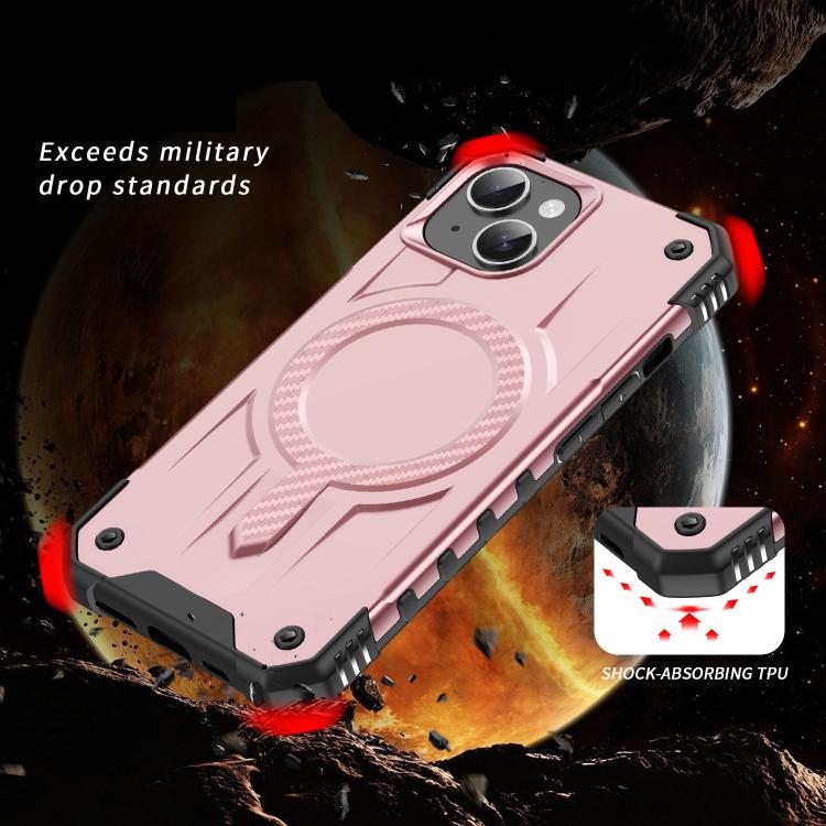 For iPhone 15 Plus Straship MagSafe TPU Hybrid PC Phone Case