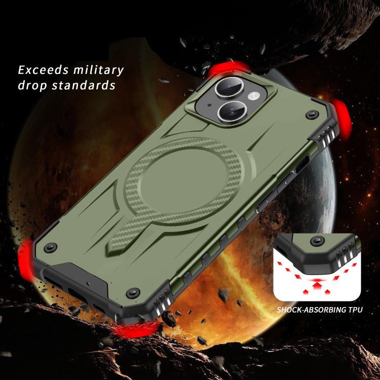 For iPhone 14 Plus Straship MagSafe TPU Hybrid PC Phone Case