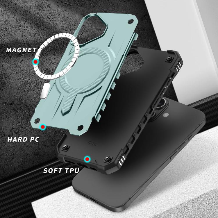 For iPhone 17 Straship MagSafe TPU Hybrid PC Phone Case