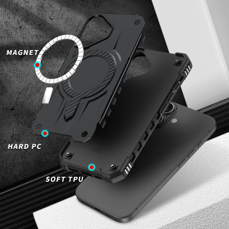 For iPhone 17 Straship MagSafe TPU Hybrid PC Phone Case