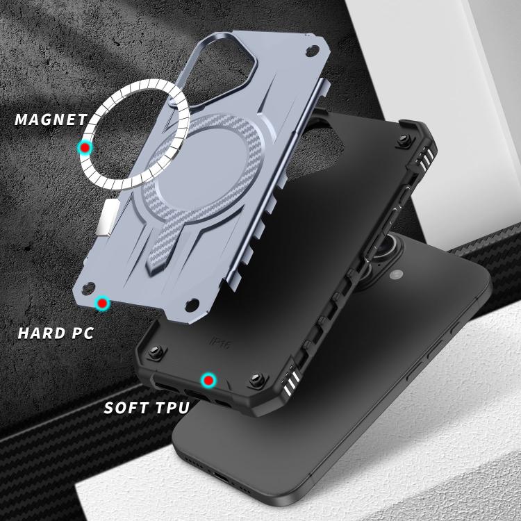 For iPhone 17 Straship MagSafe TPU Hybrid PC Phone Case