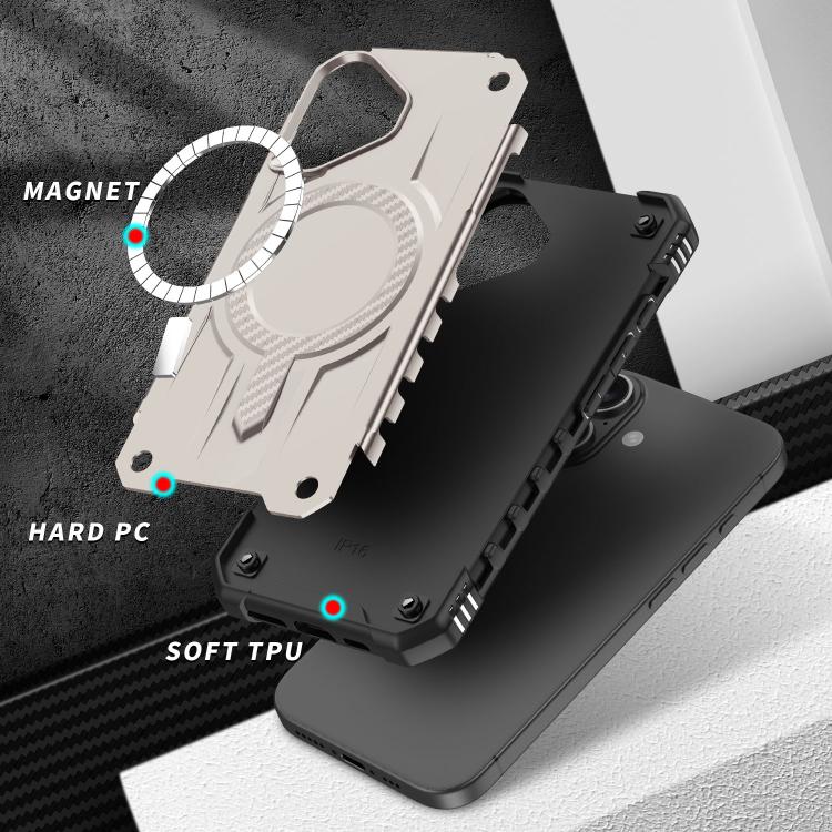 For iPhone 17 Straship MagSafe TPU Hybrid PC Phone Case