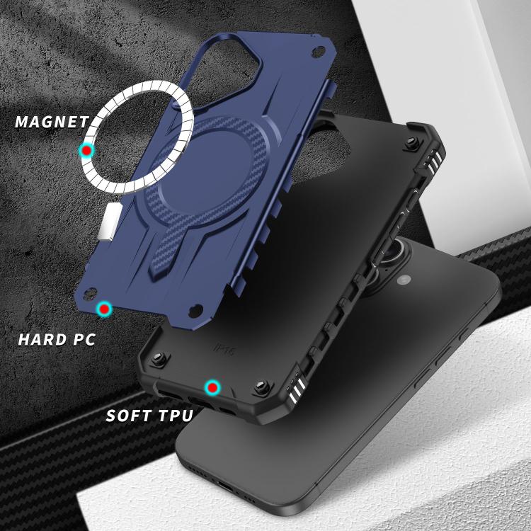 For iPhone 17 Straship MagSafe TPU Hybrid PC Phone Case