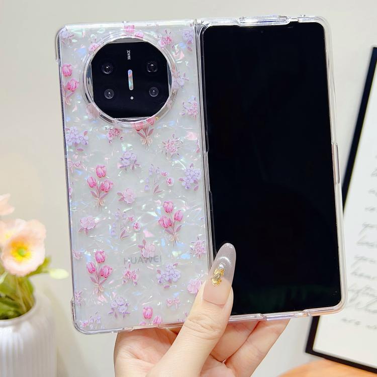 For Huawei Mate X5 Shell Texture Flower Pattern Protective Phone Case