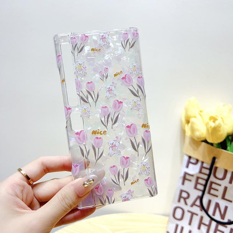 For Huawei Mate Xs 2 Shell Texture Flower Pattern Protective Phone Case