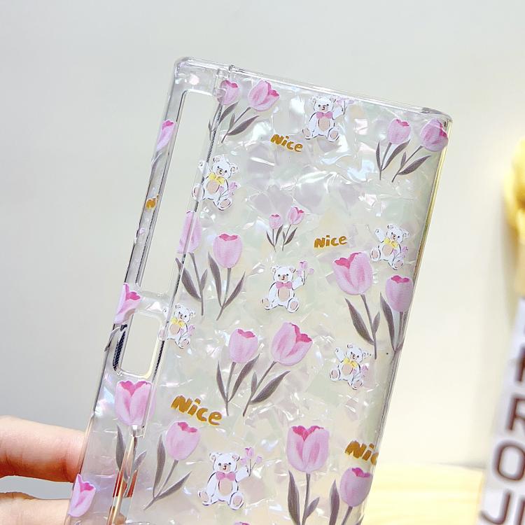 For Huawei Mate Xs 2 Shell Texture Flower Pattern Protective Phone Case