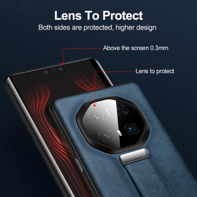 For Huawei Mate 70 RS Ultimate SULADA PC Hybrid Leather Texture Skin Feel Shockproof Phone Case