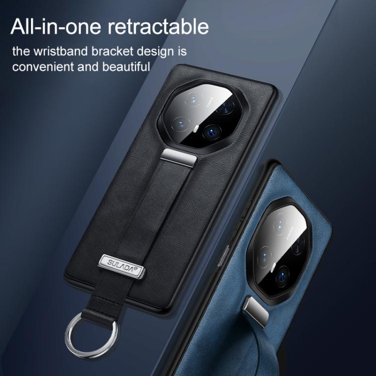 For Huawei Mate 70 RS Ultimate SULADA PC Hybrid Leather Texture Skin Feel Shockproof Phone Case