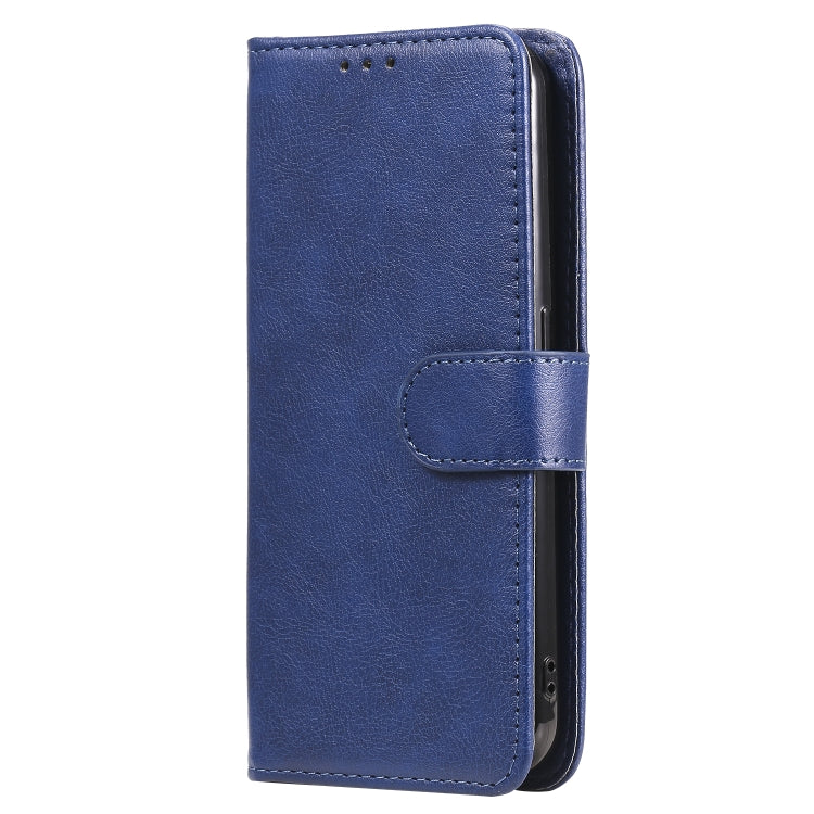 For Samsung Galaxy A01(EU Version) 2 in 1 Solid Color Detachable PU Leather Case with Card Slots & Magnetic Holder & Photo Frame & Wallet & Strap
