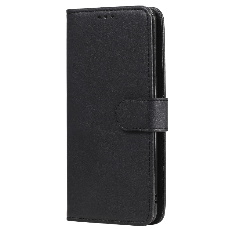 For Samsung Galaxy A41(EU Version) 2 in 1 Solid Color Detachable PU Leather Case with Card Slots & Magnetic Holder & Photo Frame & Wallet & Strap