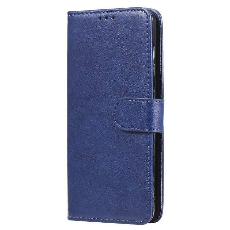 For Samsung Galaxy A41(EU Version) 2 in 1 Solid Color Detachable PU Leather Case with Card Slots & Magnetic Holder & Photo Frame & Wallet & Strap