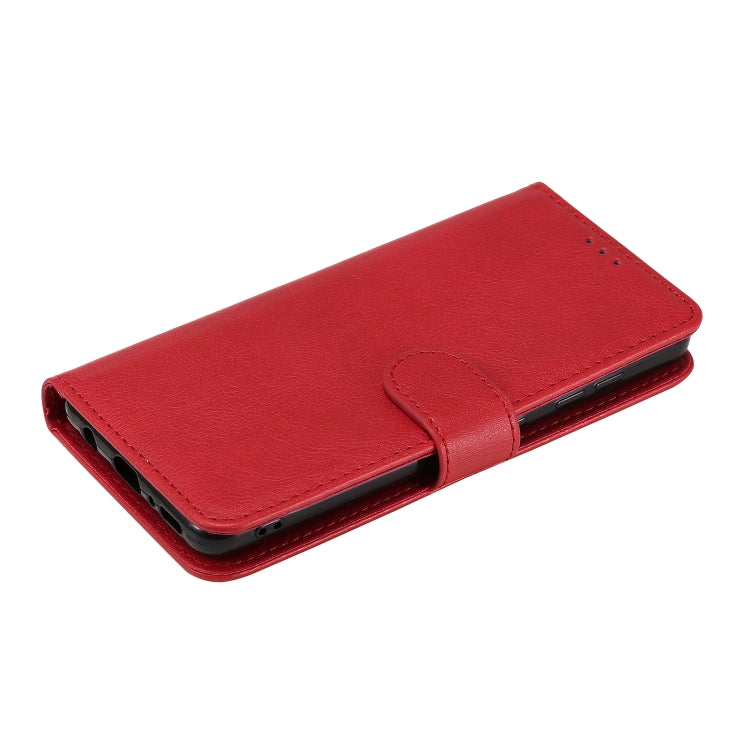 For Samsung Galaxy A41(EU Version) 2 in 1 Solid Color Detachable PU Leather Case with Card Slots & Magnetic Holder & Photo Frame & Wallet & Strap