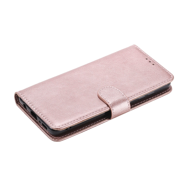 For Samsung Galaxy A41(EU Version) 2 in 1 Solid Color Detachable PU Leather Case with Card Slots & Magnetic Holder & Photo Frame & Wallet & Strap