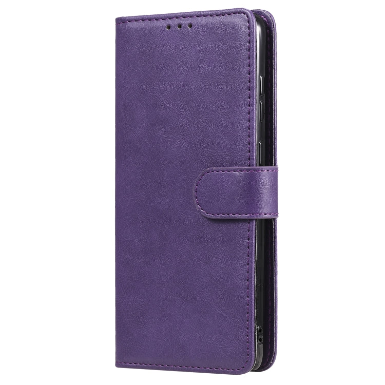 For Samsung Galaxy A81 / Note 10 Lite 2 in 1 Solid Color Detachable PU Leather Case with Card Slots & Magnetic Holder & Photo Frame & Wallet & Strap