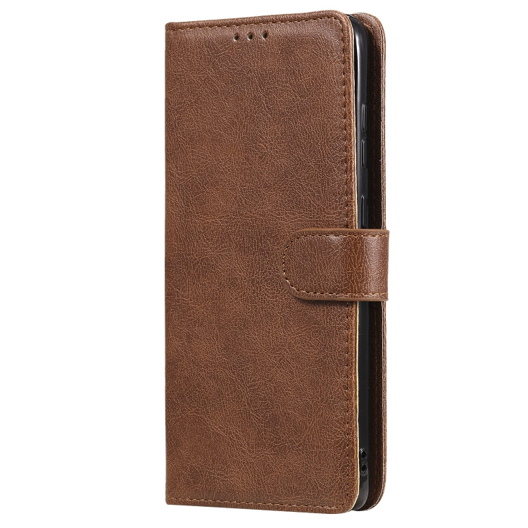 For Samsung Galaxy A81 / Note 10 Lite 2 in 1 Solid Color Detachable PU Leather Case with Card Slots & Magnetic Holder & Photo Frame & Wallet & Strap