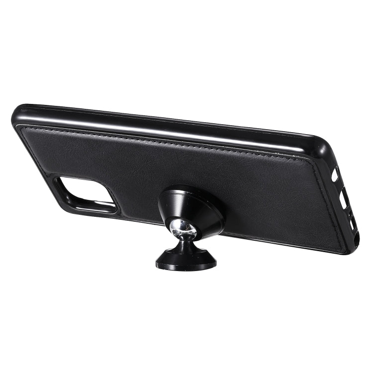 For Samsung Galaxy A81 / Note 10 Lite 2 in 1 Solid Color Detachable PU Leather Case with Card Slots & Magnetic Holder & Photo Frame & Wallet & Strap