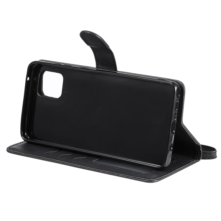For Samsung Galaxy A81 / Note 10 Lite 2 in 1 Solid Color Detachable PU Leather Case with Card Slots & Magnetic Holder & Photo Frame & Wallet & Strap