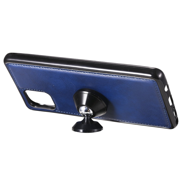 For Samsung Galaxy A81 / Note 10 Lite 2 in 1 Solid Color Detachable PU Leather Case with Card Slots & Magnetic Holder & Photo Frame & Wallet & Strap