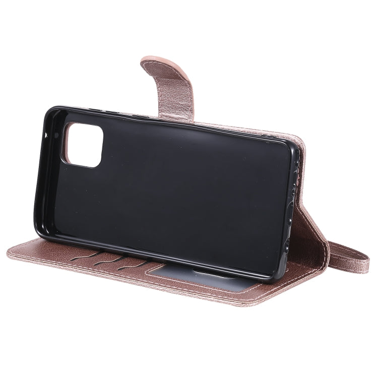 For Samsung Galaxy A81 / Note 10 Lite 2 in 1 Solid Color Detachable PU Leather Case with Card Slots & Magnetic Holder & Photo Frame & Wallet & Strap