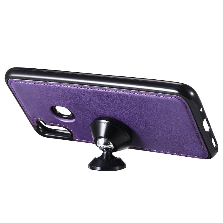 For Samsung Galaxy M11 / A11 2 in 1 Solid Color Detachable PU Leather Case with Card Slots & Magnetic Holder & Photo Frame & Wallet & Strap