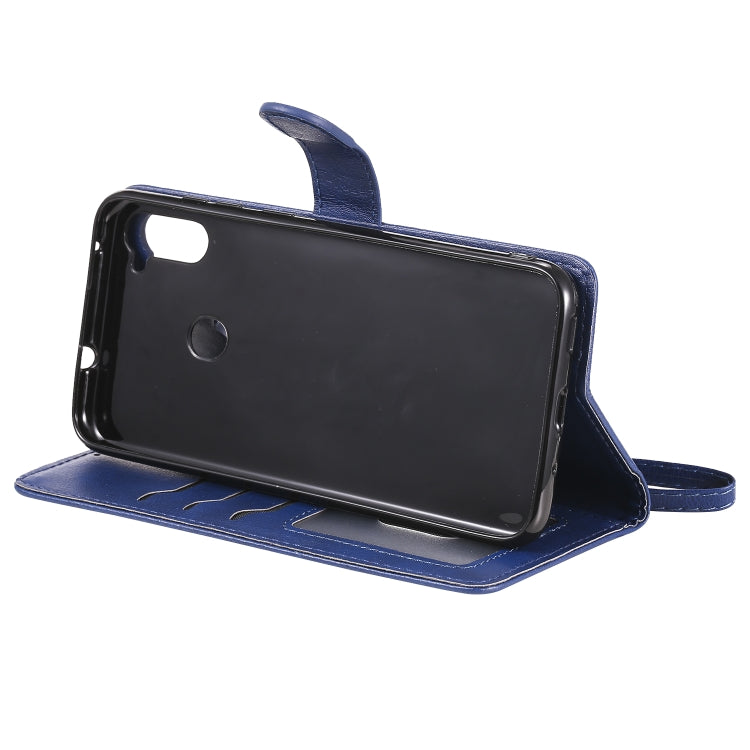 For Samsung Galaxy M11 / A11 2 in 1 Solid Color Detachable PU Leather Case with Card Slots & Magnetic Holder & Photo Frame & Wallet & Strap