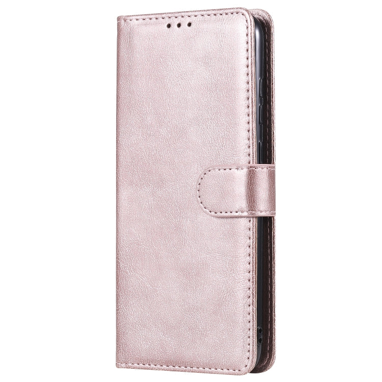 For Samsung Galaxy M11 / A11 2 in 1 Solid Color Detachable PU Leather Case with Card Slots & Magnetic Holder & Photo Frame & Wallet & Strap