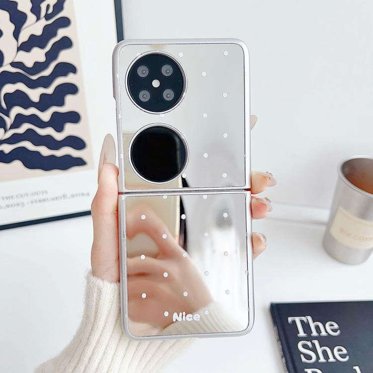 For Huawei Pocket 2 Mirror Polka Dot PC Folding Phone Case
