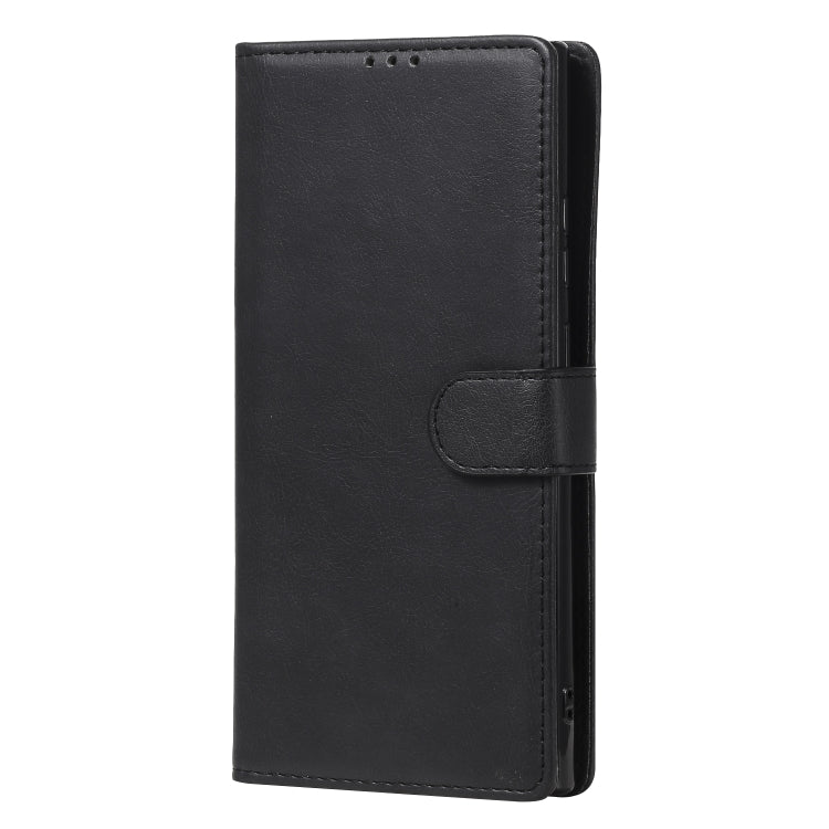 For Samsung Galaxy Note 20 2 in 1 Solid Color Detachable PU Leather Case with Card Slots & Magnetic Holder & Photo Frame & Wallet & Strap