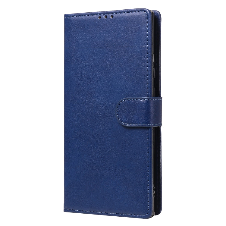 For Samsung Galaxy Note 20 2 in 1 Solid Color Detachable PU Leather Case with Card Slots & Magnetic Holder & Photo Frame & Wallet & Strap