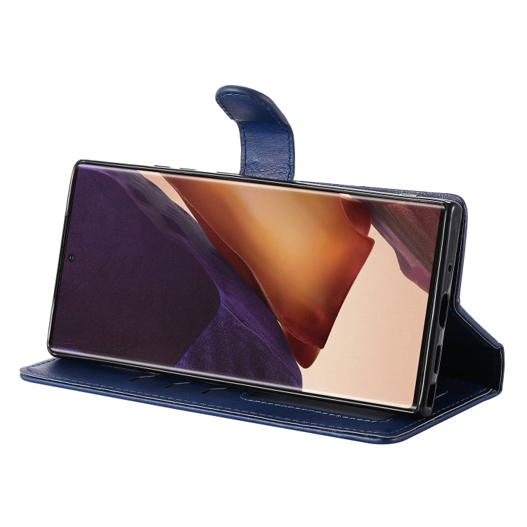 For Samsung Galaxy Note 20 2 in 1 Solid Color Detachable PU Leather Case with Card Slots & Magnetic Holder & Photo Frame & Wallet & Strap