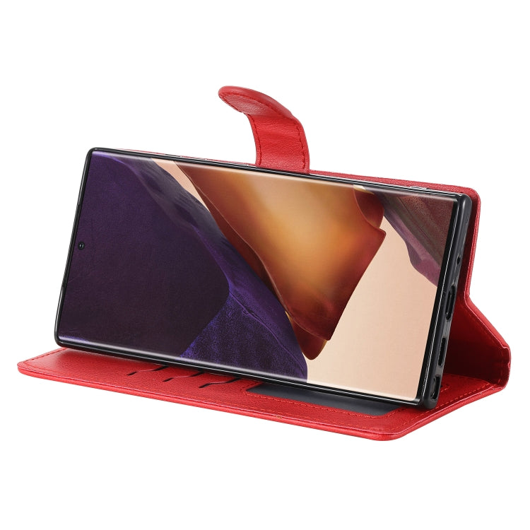 For Samsung Galaxy Note 20 2 in 1 Solid Color Detachable PU Leather Case with Card Slots & Magnetic Holder & Photo Frame & Wallet & Strap
