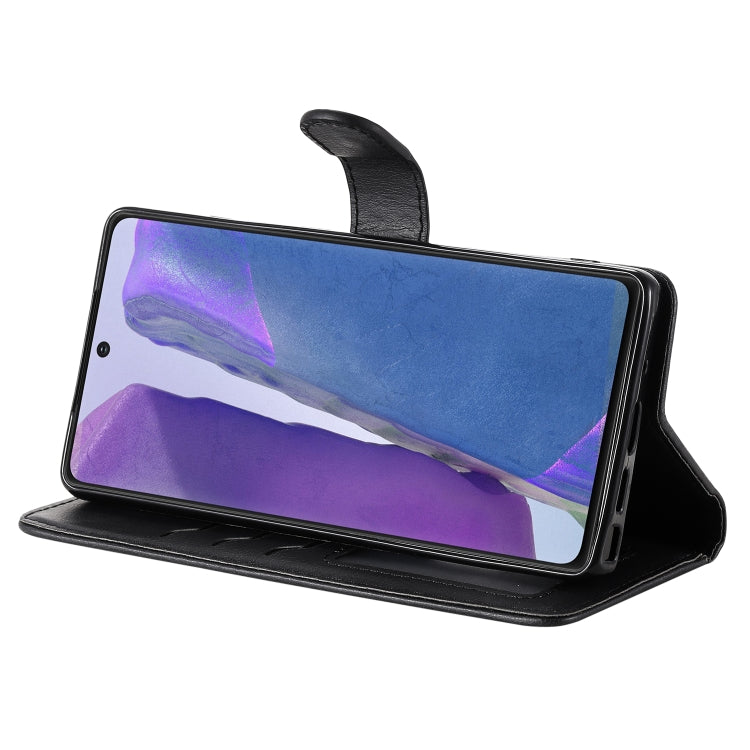 For Samsung Galaxy Note 20 Ultra 2 in 1 Solid Color Detachable PU Leather Case with Card Slots & Magnetic Holder & Photo Frame & Wallet & Strap