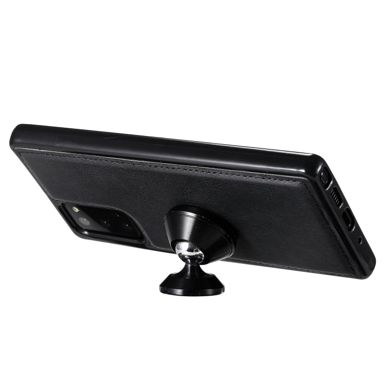 For Samsung Galaxy Note 20 Ultra 2 in 1 Solid Color Detachable PU Leather Case with Card Slots & Magnetic Holder & Photo Frame & Wallet & Strap