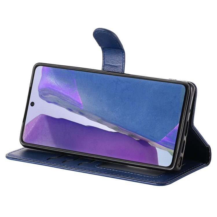 For Samsung Galaxy Note 20 Ultra 2 in 1 Solid Color Detachable PU Leather Case with Card Slots & Magnetic Holder & Photo Frame & Wallet & Strap