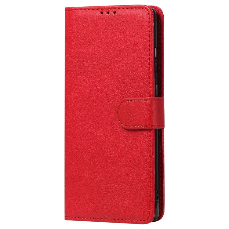 For Samsung Galaxy Note 20 Ultra 2 in 1 Solid Color Detachable PU Leather Case with Card Slots & Magnetic Holder & Photo Frame & Wallet & Strap